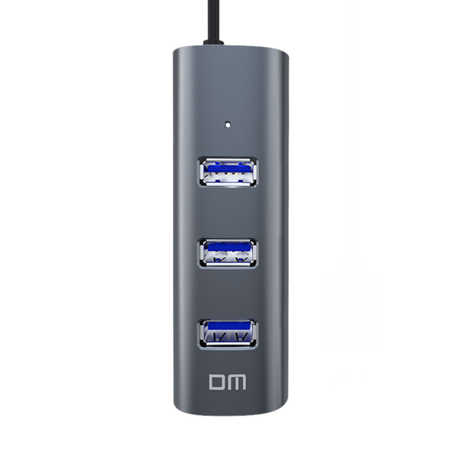DM CHB010 Type-C to USB 3.0 4 Portlu Alüminyum Hub Çoklayıcı - 6