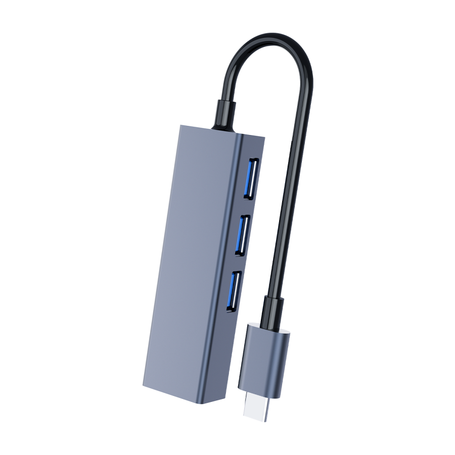 DM CHB013 Type-C to RJ45 Gigabit Ethernet ve USB 3.0 Çoklayıcı Dönüştürücü - 5