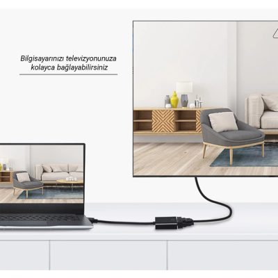 DM CHB020 HDMI to VGA Dişi Çevirici Adaptör Siyah - 6