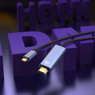 DM CHB024 Type-C to HDMI 4K 30Hz Dönüştürücü Kablo 1.8 Metre - 5