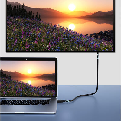 DM CHB033 HDMI to VGA Görüntü Aktarım Kablosu 1.8 Metre - 2