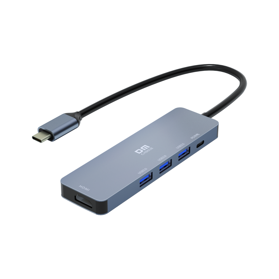 DM CHB058 Type-C to 4K HDMI 3*USB 3.0 PD Hub Dönüştürücü - 4