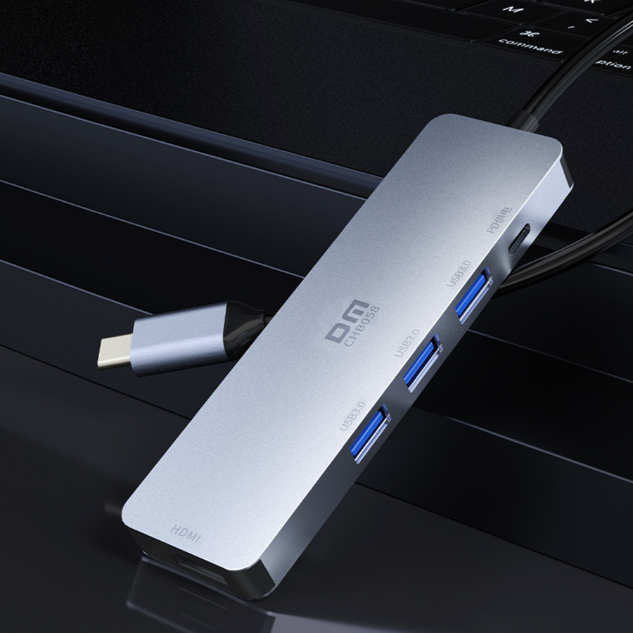 DM CHB058 Type-C to 4K HDMI 3*USB 3.0 PD Hub Dönüştürücü - 3