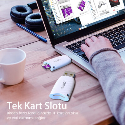 DM CR025 USB 2.0 to Micro SD TF Kart Okuyucu - 3