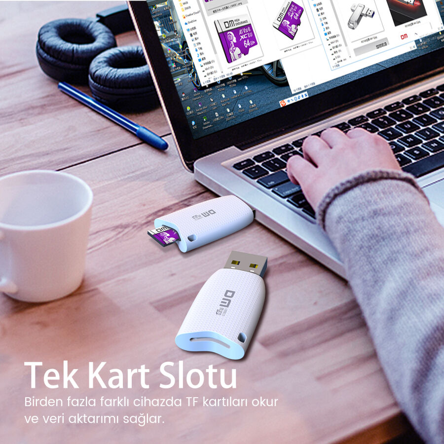 DM CR025 USB 2.0 to Micro SD TF Kart Okuyucu - 3
