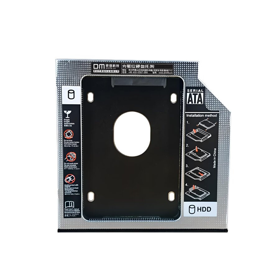 DM DW127S 12.7mm SATA 3.0 2.5" inch SSD HDD Laptop Caddy Kızak Kutusu - 1
