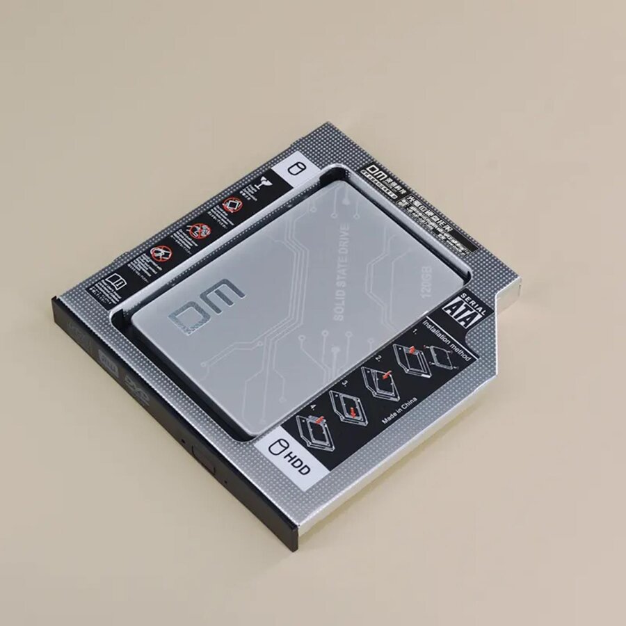 DM DW127S 12.7mm SATA 3.0 2.5" inch SSD HDD Laptop Caddy Kızak Kutusu - 3