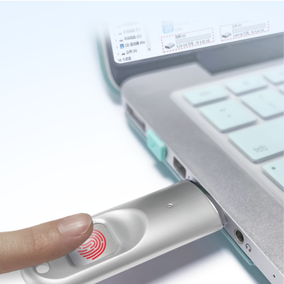 DM FD069 Parmak İzi Okuyuculu Şifreli USB 3.0 64GB Flash Bellek - 4