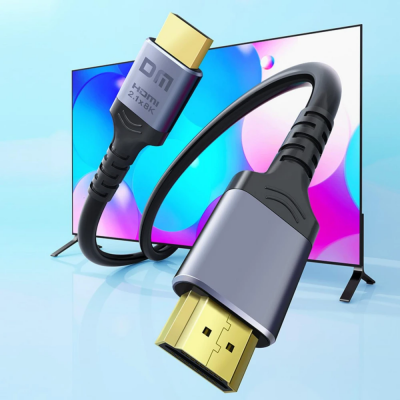 DM HI002S 8K/60Hz 4K/144Hz HDMI 2.1 HDR Görüntü ve Ses Aktarım Kablosu 2 Metre - 2