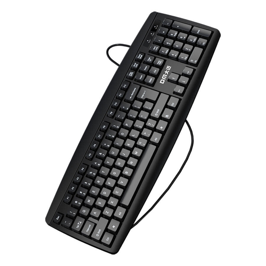 DM K10 Siyah Kablolu İngilizce Q Klavye - 5