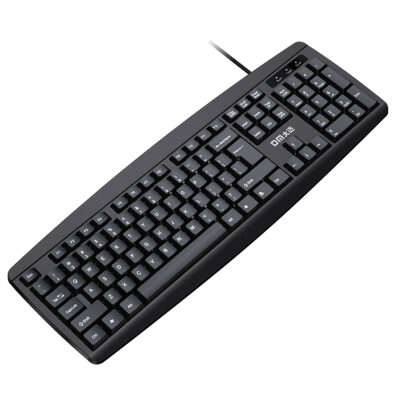 DM K10 Siyah Kablolu İngilizce Q Klavye - 6