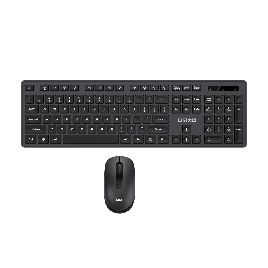 DM K12 Kablosuz 2.4Ghz İngilizce Q Klavye ve Mouse Seti - 5