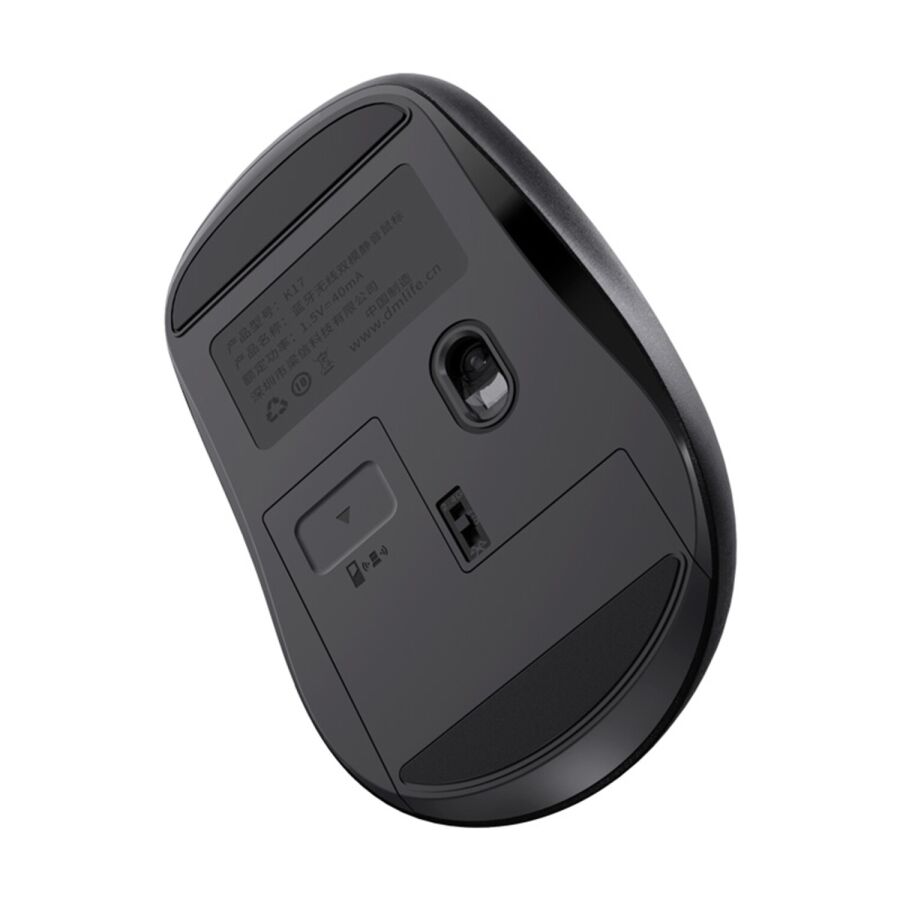 DM K17 Dual Mode Bluetooth ve 2.4GHz Kablosuz 1200DPI Ergonomik Optik Mouse - 2