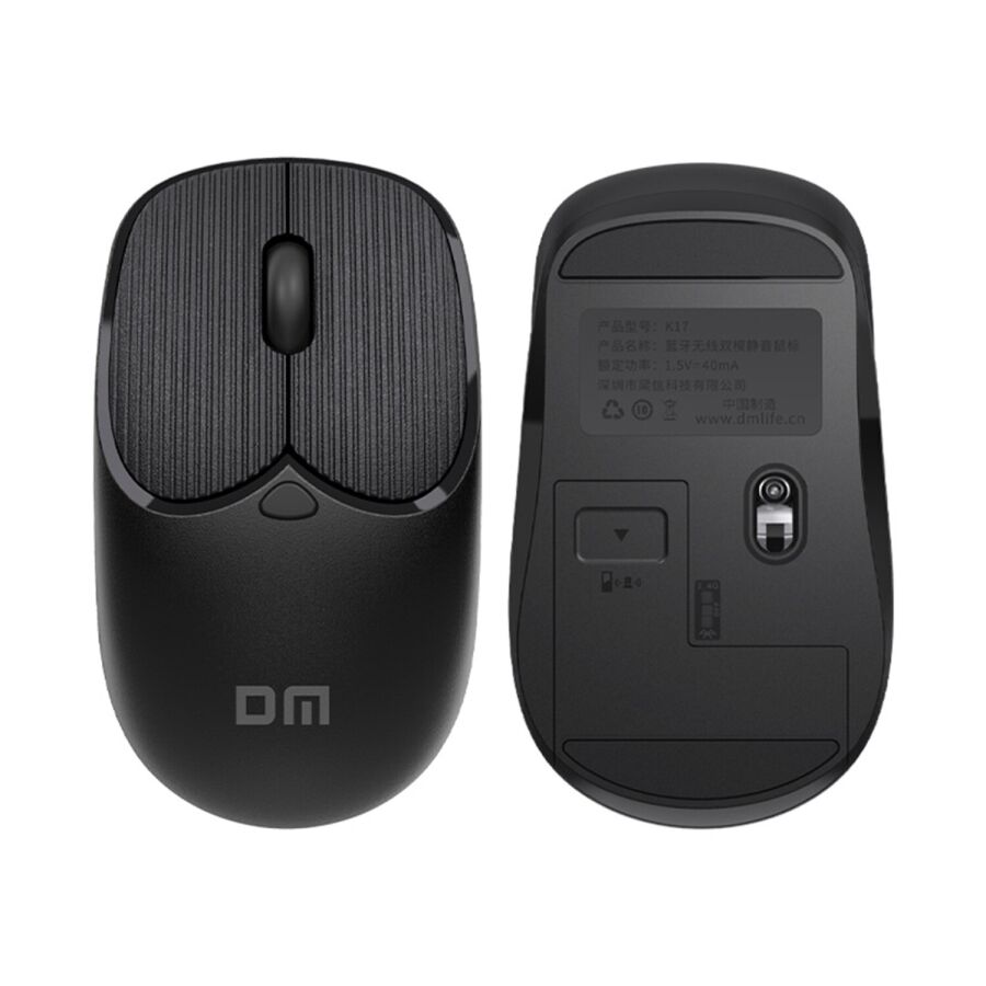 DM K17 Dual Mode Bluetooth ve 2.4GHz Kablosuz 1200DPI Ergonomik Optik Mouse - 3