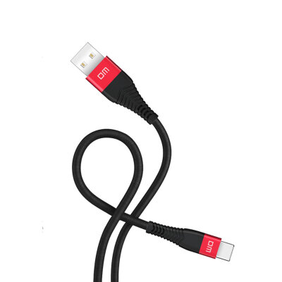 DM SL003 USB to Type-C 3A Hızlı Şarj ve Data Kablosu Siyah 1.2 Metre - 2