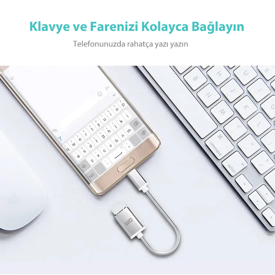 DM Type-C USB Dönüştürücü OTG Kablo - 3