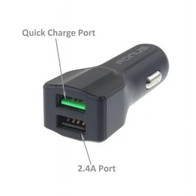 Fonus Çift USB Çıkışlı QC 3.0 Hızlı Araç Şarj Cihazı - 4