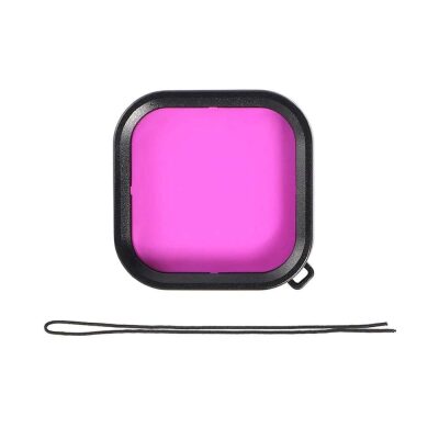 GoPro Hero 8 Uyumlu Su Altı Dalış Filtresi Pembe - 5
