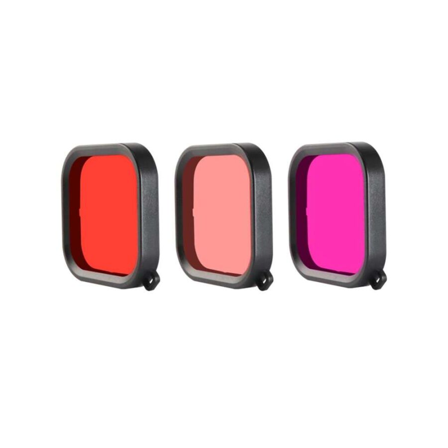 GoPro Hero 8 Uyumlu Su Altı Dalış Filtresi Pembe - 9