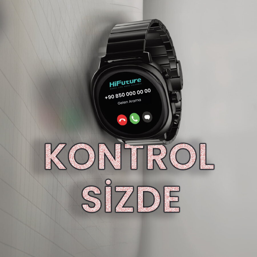HiFuture AIX Akıllı Saat Nabız ve Kan Oksijen Takipli Spor Modlu IP68 Su Geçirmez Siyah - 4