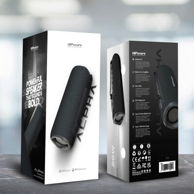 HiFuture Alpha Bluetooth 5.3 IPX7 Su Geçirmez15W Taşınabilir Kablosuz Hoparlör Siyah - 9