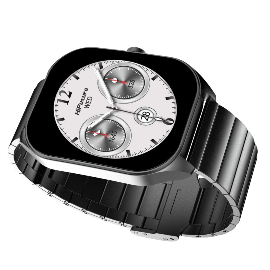HiFuture APEX Akıllı Saat 2.04 İnç AMOLED Ekran Bluetooth 5.3 Arama Özellikli Spor Takipli Siyah - 2