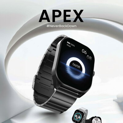 HiFuture APEX Akıllı Saat 2.04 İnç AMOLED Ekran Bluetooth 5.3 Arama Özellikli Spor Takipli Siyah - 5