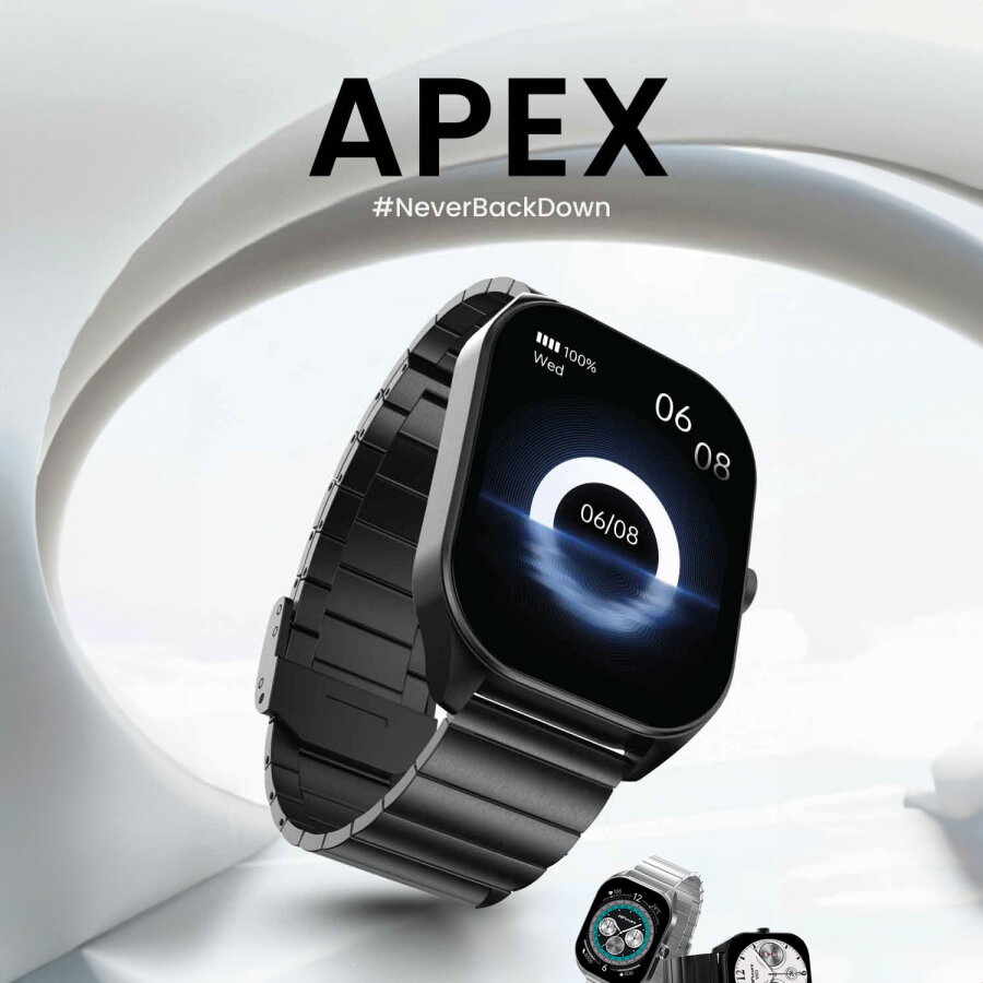 HiFuture APEX Akıllı Saat 2.04 İnç AMOLED Ekran Bluetooth 5.3 Arama Özellikli Spor Takipli Siyah - 5