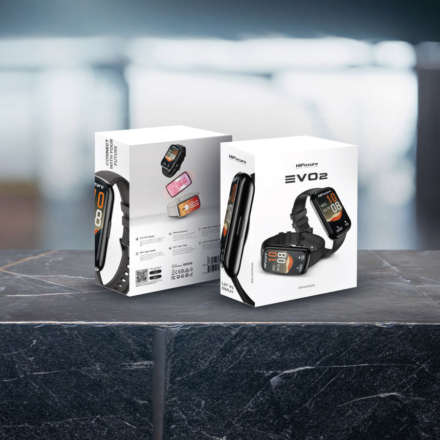 HiFuture EVO2 Bluetooth 5.2 1.47” Akıllı Bileklik Su Geçirmez Nabız Takibi Spor Modu Krem - 8