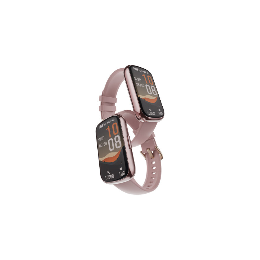 HiFuture EVO2 Bluetooth 5.2 1.47” Akıllı Bileklik Su Geçirmez Nabız Takibi Spor Modu Pembe - 2