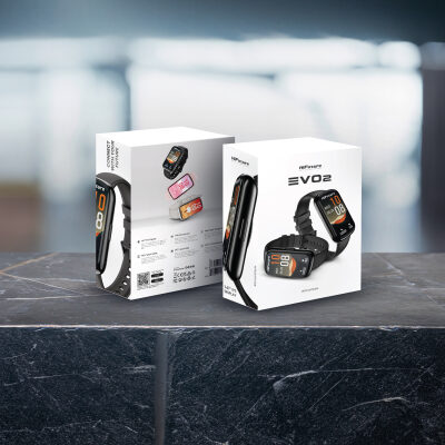 HiFuture EVO2 Bluetooth 5.2 1.47” Akıllı Bileklik Su Geçirmez Nabız Takibi Spor Modu Pembe - 9