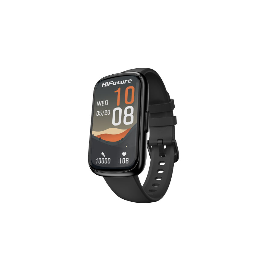 HiFuture EVO2 Bluetooth 5.2 1.47” Akıllı Bileklik Su Geçirmez Nabız Takibi Spor Modu Siyah - 4