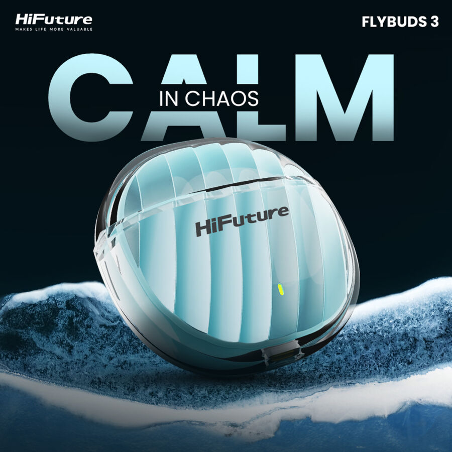 HiFuture FlyBuds 3 Bluetooth 5.3 TWS Kablosuz ENC Kulakiçi Kulaklık Mavi - 7