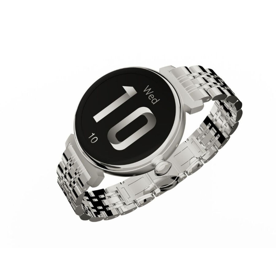 HiFuture Future Aura Bluetooth 5.2 27mm Amoled Ekran Sesli Arama Özellikli Akıllı Saat Gümüş - 3