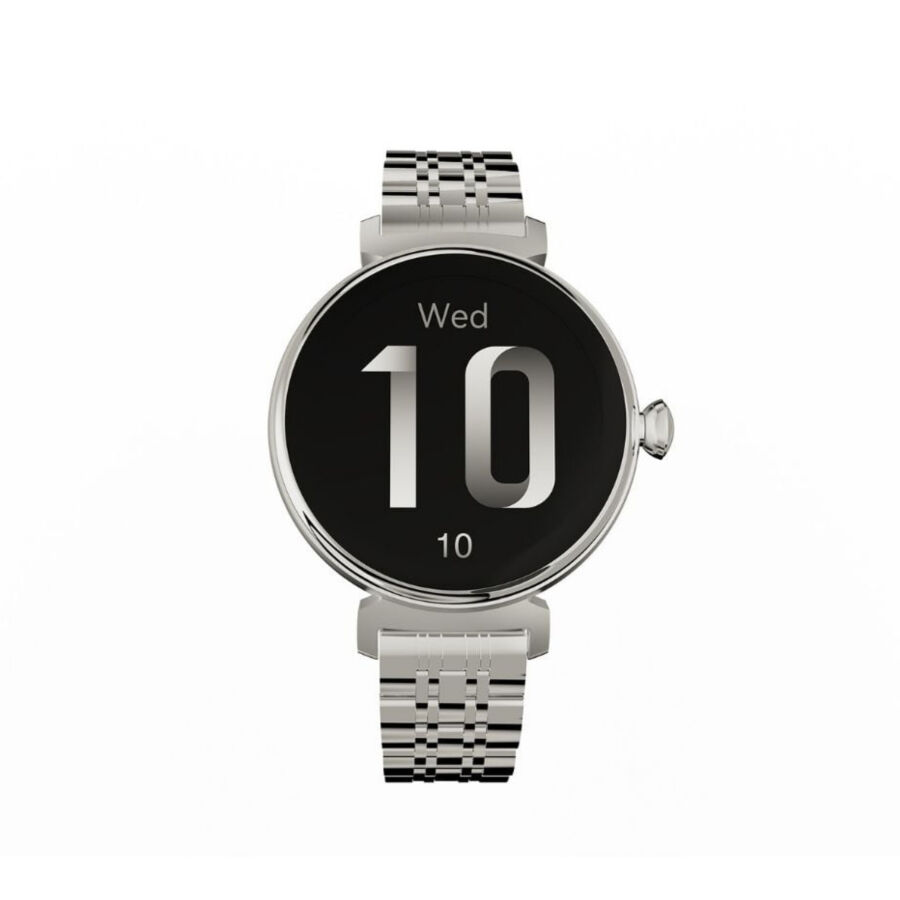 HiFuture Future Aura Bluetooth 5.2 27mm Amoled Ekran Sesli Arama Özellikli Akıllı Saat Gümüş - 2