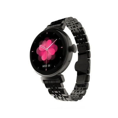 HiFuture Future Aura Bluetooth 5.2 27mm Amoled Ekran Sesli Arama Özellikli Akıllı Saat Siyah