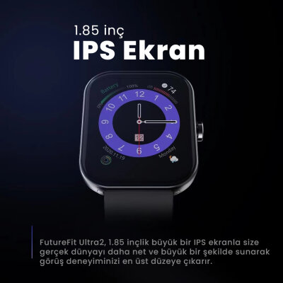 HiFuture FutureFit Ultra 2 Sesli Görüşme Özellikli 47mm Akıllı Saat Siyah - 8
