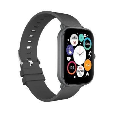 HiFuture FutureFit Zone 43mm IP68 Suya Dayanıklı Nabız Ölçer Akıllı Saat Gri - 2