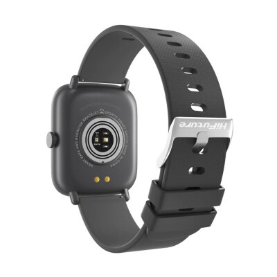 HiFuture FutureFit Zone 43mm IP68 Suya Dayanıklı Nabız Ölçer Akıllı Saat Gri - 3