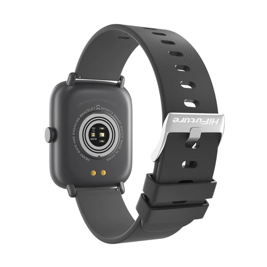 HiFuture FutureFit Zone 43mm IP68 Suya Dayanıklı Nabız Ölçer Akıllı Saat Gri - 3
