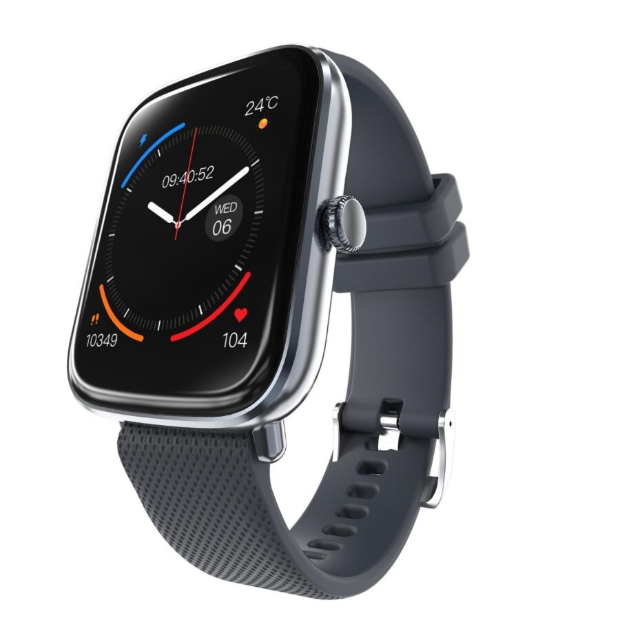 HiFuture FutureFit Zone 43mm IP68 Suya Dayanıklı Nabız Ölçer Akıllı Saat Gri - 1