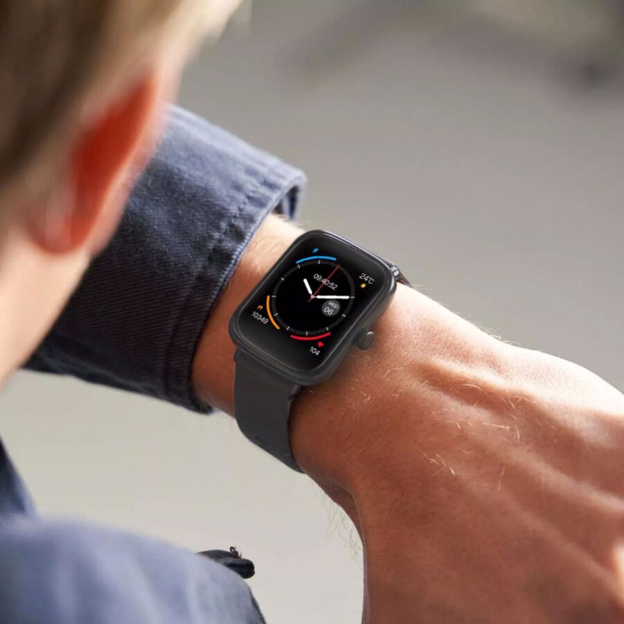 HiFuture FutureFit Zone 43mm IP68 Suya Dayanıklı Nabız Ölçer Akıllı Saat Gri - 5