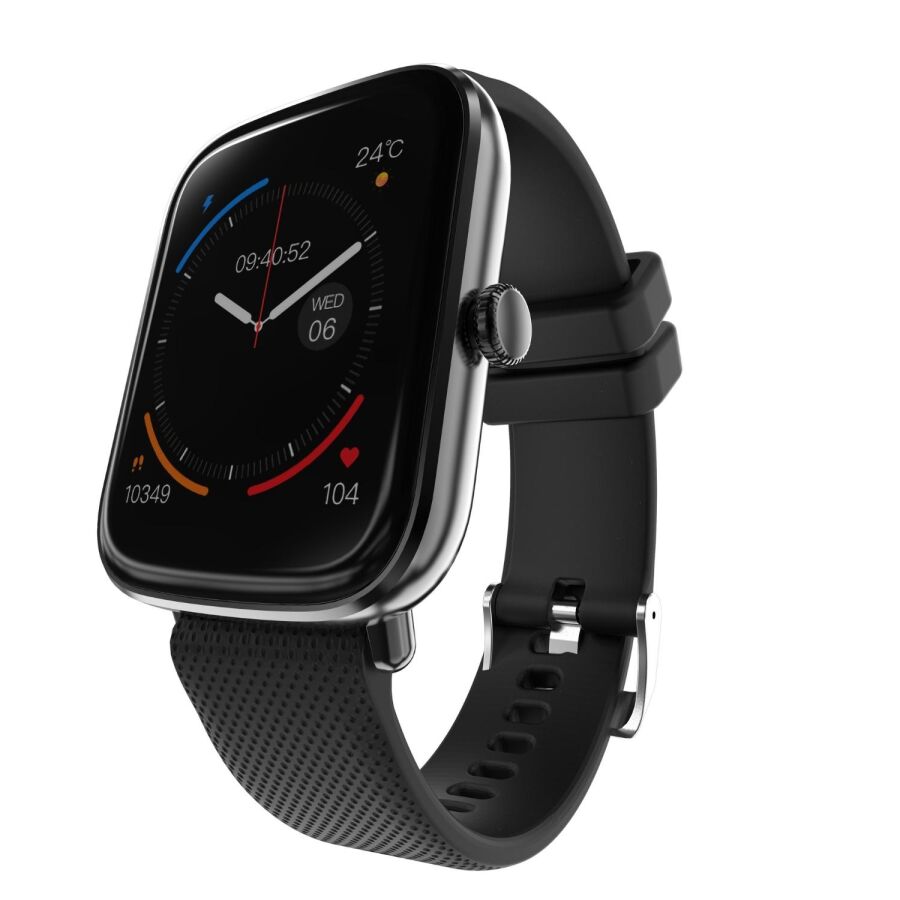 HiFuture FutureFit Zone 43mm IP68 Suya Dayanıklı Nabız Ölçer Akıllı Saat Siyah - 1