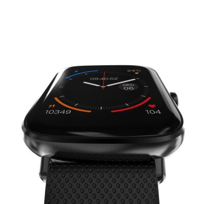 HiFuture FutureFit Zone 43mm IP68 Suya Dayanıklı Nabız Ölçer Akıllı Saat Siyah - 3