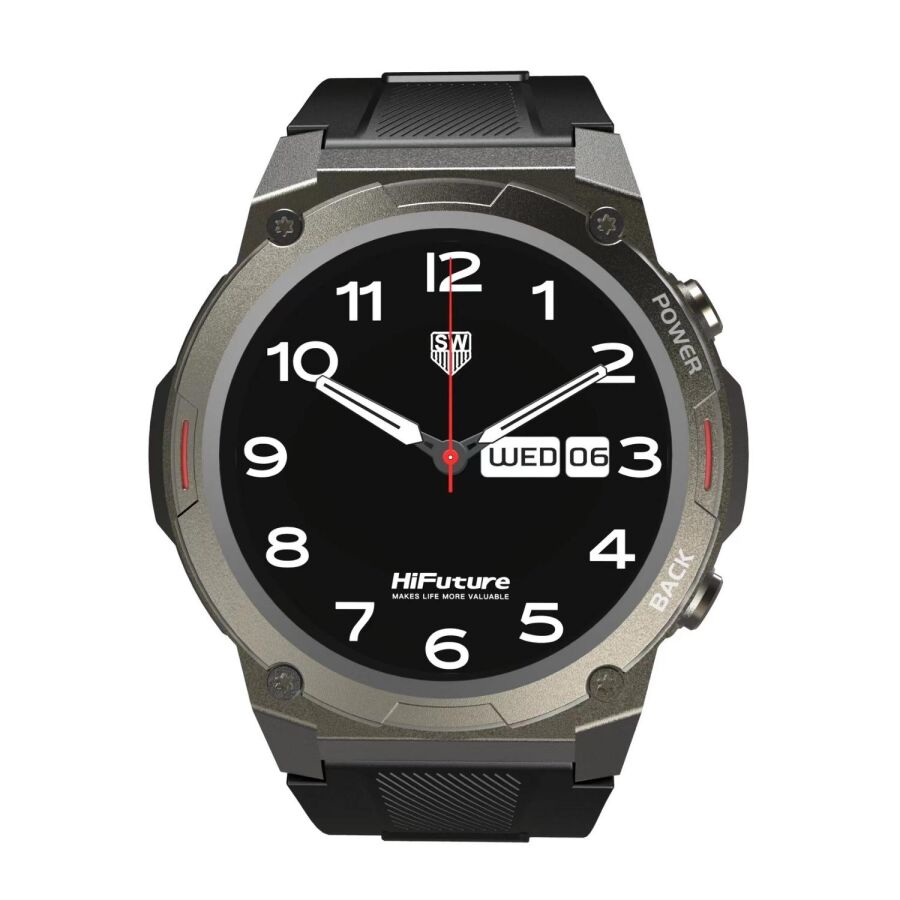 HiFuture FutureGo Mix2 36mm Amoled Ekran Sesli Arama Özellikli Akıllı Saat Siyah - 1