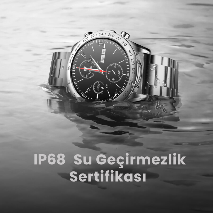 HiFuture FutureGo Pro 34mm IP68 Suya Dayanıklı Akıllı Saat Gri - 6