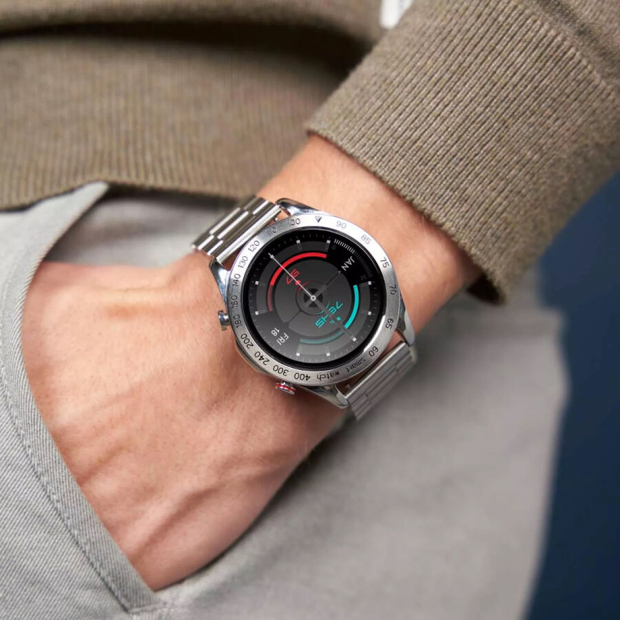 HiFuture FutureGo Pro 34mm IP68 Suya Dayanıklı Akıllı Saat Gri - 8