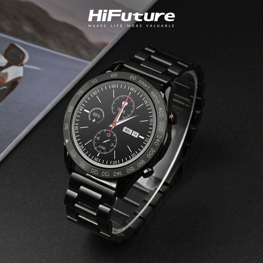 HiFuture FutureGo Pro 34mm IP68 Suya Dayanıklı Akıllı Saat Siyah - 3