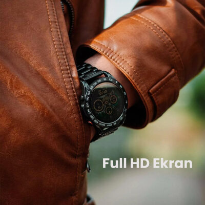 HiFuture FutureGo Pro 34mm IP68 Suya Dayanıklı Akıllı Saat Siyah - 9