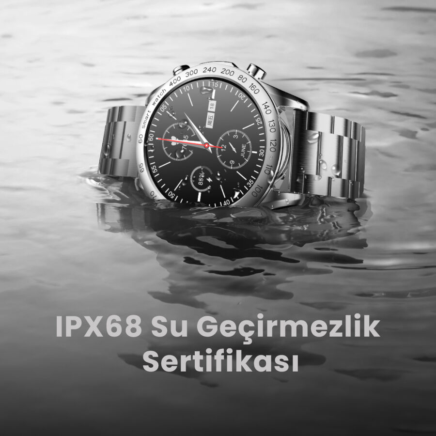 HiFuture FutureGo Pro 34mm IP68 Suya Dayanıklı Akıllı Saat Siyah - 7